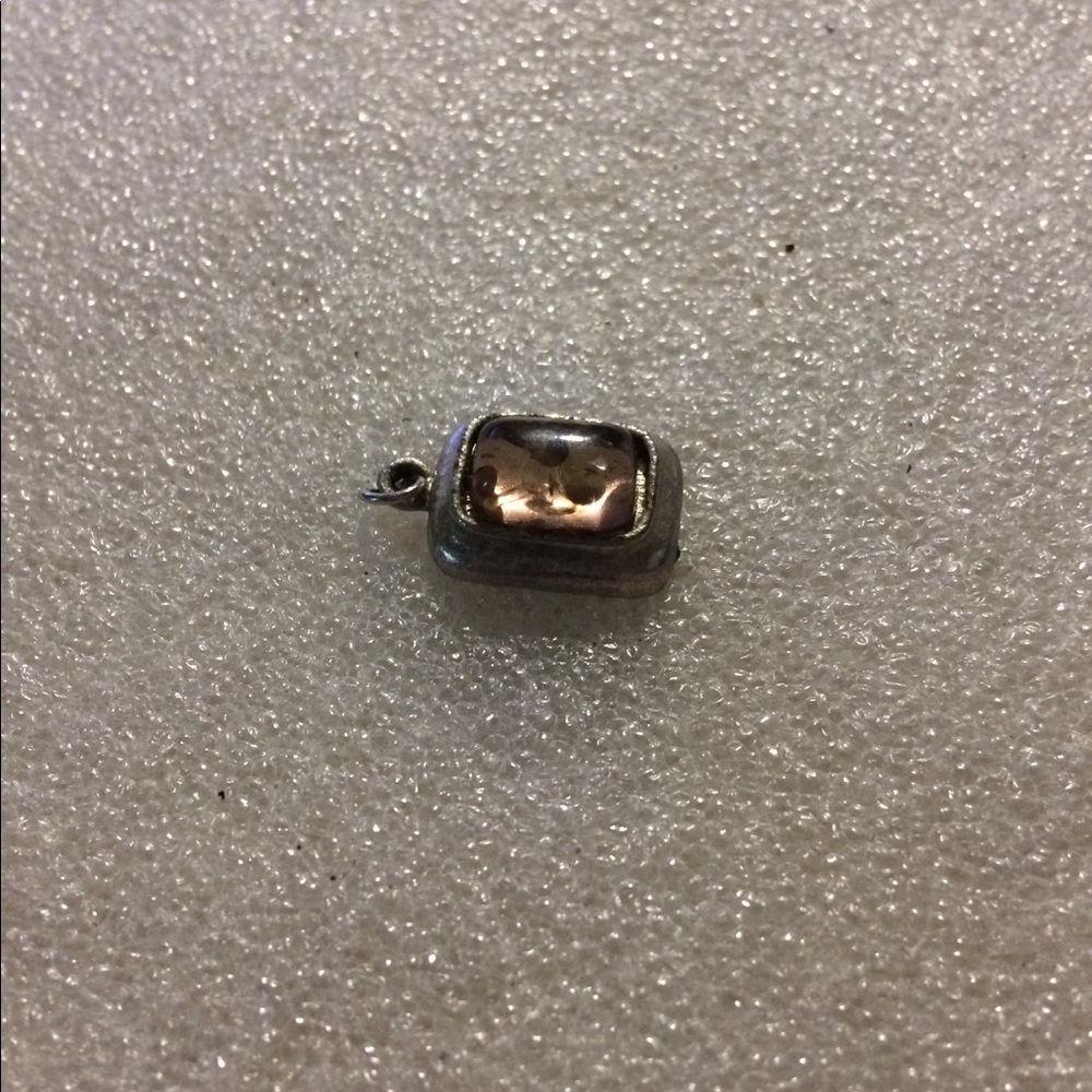 Vintage gem silver pendant
